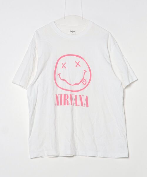 「NIRVANA」 半袖Tシャツ「Coenコラボ」 L オフホワイト レディース_画像2
