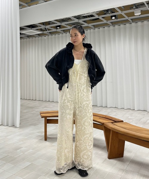 Ameri（アメリ） オールインワン 2WAY SILHOUETTE V NECK ROMPERS