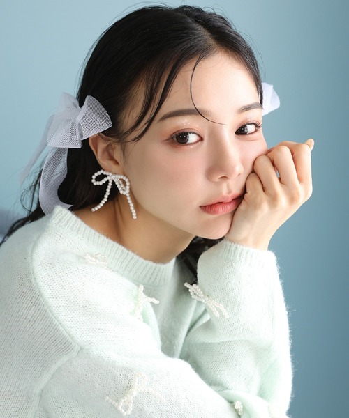 「one after another NICE CLAUP」 長袖ニット FREE ミント レディース_画像4