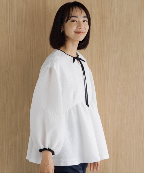 「Sono」 7分袖ブラウス F グレー レディース_画像5