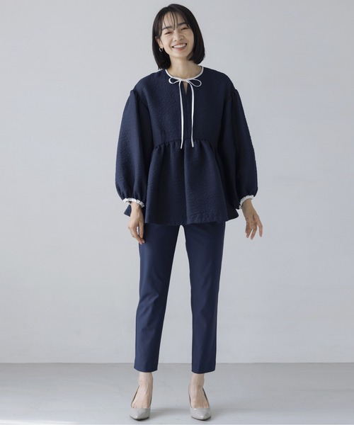 「Sono」 7分袖ブラウス F グレー レディース_画像8