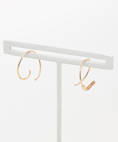 「ESTELLE」 ピアス（両耳用） - イエローゴールド レディース_画像3