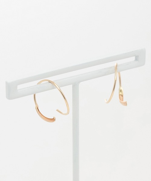 「ESTELLE」 ピアス（両耳用） - イエローゴールド レディース_画像5