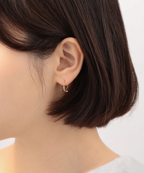 「ESTELLE」 ピアス（両耳用） - イエローゴールド レディース_画像8