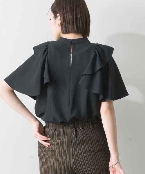 「terrace」 半袖ブラウス MEDIUM ブラック レディース_画像9