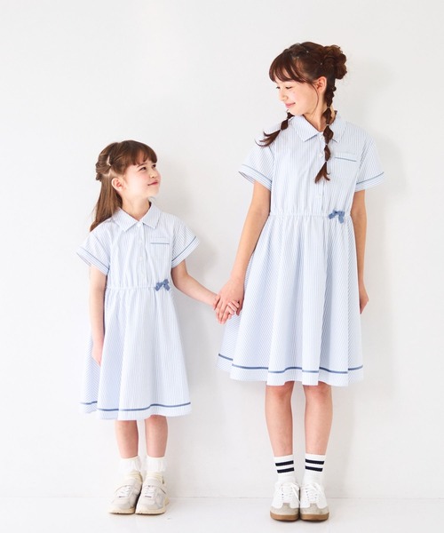 CHOPIN（ショパン） ワンピース 「姉妹でお揃いに」ストライプシャツ