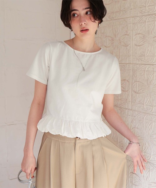 d.i.a 半袖　トップス titivate（ティティベイト） tシャツ 半袖 チビバルーン半袖トップス