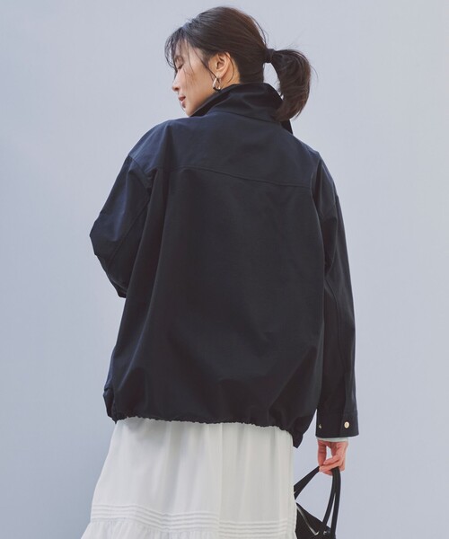 アンフィーロ　ZIPアウター　今季品　ネイビーM　新品未使用 UNFILO（アンフィーロ） ブルゾン ジャンバー スタンド ZIPアウター