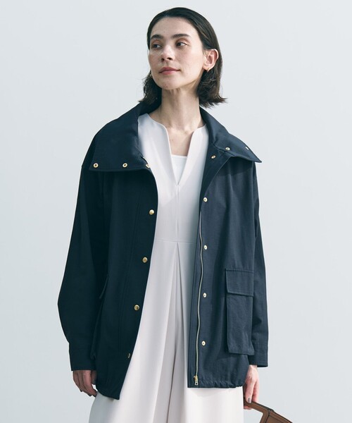 アンフィーロ　ZIPアウター　今季品　ネイビーM　新品未使用 UNFILO（アンフィーロ） ブルゾン ジャンバー スタンド ZIPアウター
