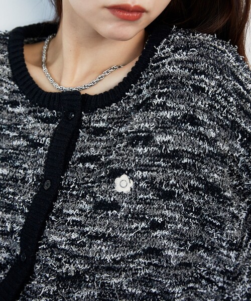 「PUBLUX」 ニットカーディガン「MARY QUANTコラボ」 フリ- ナチュラル レディース_画像5