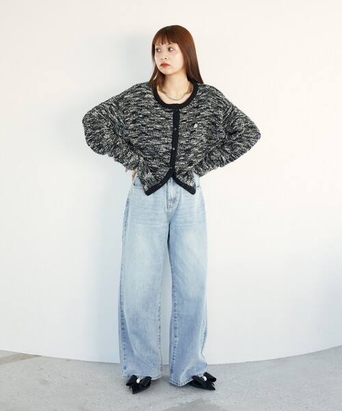 「PUBLUX」 ニットカーディガン「MARY QUANTコラボ」 フリ- ナチュラル レディース_画像6
