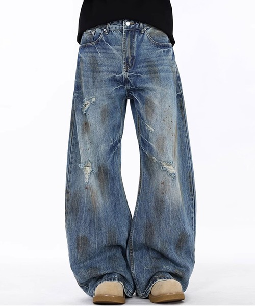 「CALIFORNIA OUTFITTERS」 デニムパンツ L ブルー メンズ_画像3