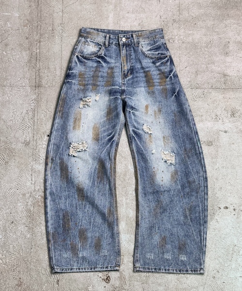 「CALIFORNIA OUTFITTERS」 デニムパンツ L ブルー メンズ_画像5
