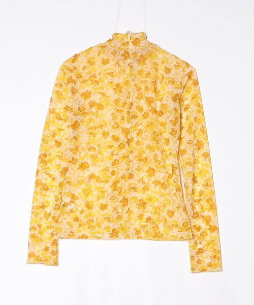 「LE CIEL BLEU」 長袖カットソー 36 イエロー レディース_画像2