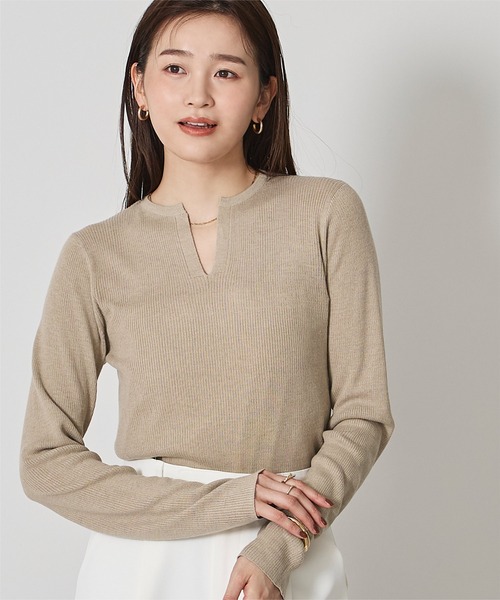 「ur's」 長袖ニット M チャコール レディース_画像8