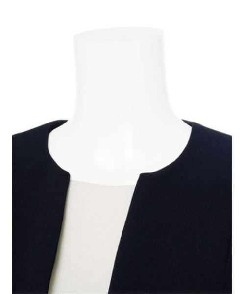 セルフォード　ノーカラージャケット　ネイビー　　　36 美品 CELFORD（セルフォード） ノーカラージャケット 36 ネイビー