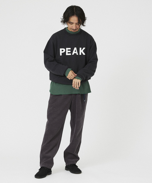 「Snow Peak」 スウェットカットソー MEDIUM ブラック メンズの画像