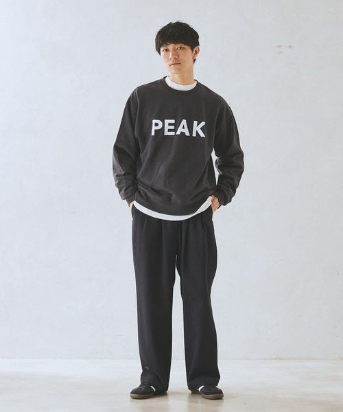 「Snow Peak」 スウェットカットソー MEDIUM ブラック メンズの画像