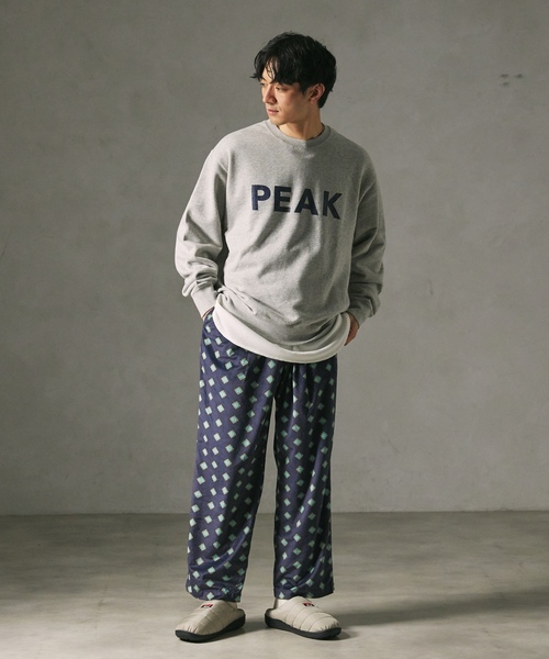 「Snow Peak」 スウェットカットソー MEDIUM ブラック メンズの画像