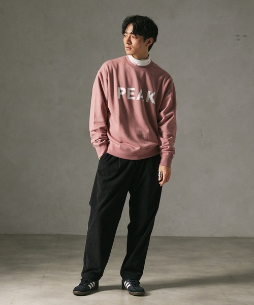「Snow Peak」 スウェットカットソー MEDIUM ブラック メンズの画像
