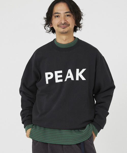 「Snow Peak」 スウェットカットソー MEDIUM ブラック メンズの画像
