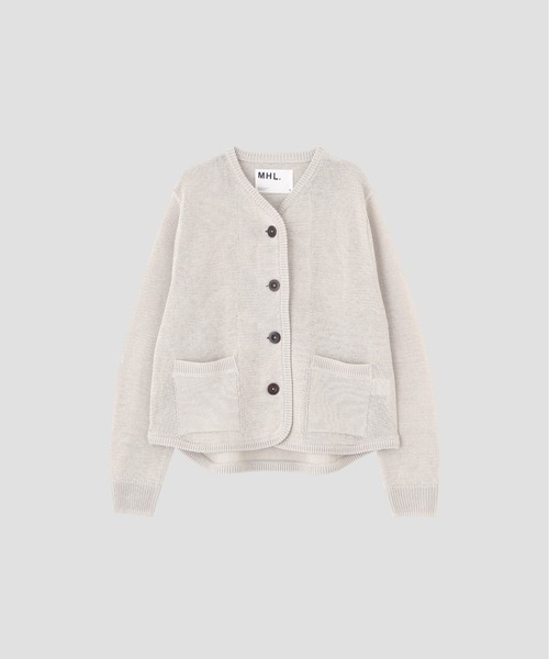 MHL.（エムエイチエル） カーディガン COATED COTTON レディース