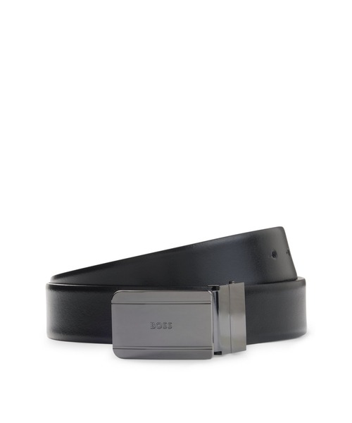 BOSS リバーシブルレザーベルト BOSS（HUGO BOSS） ベルト リバーシブル レザーベルト ピン＆プレート