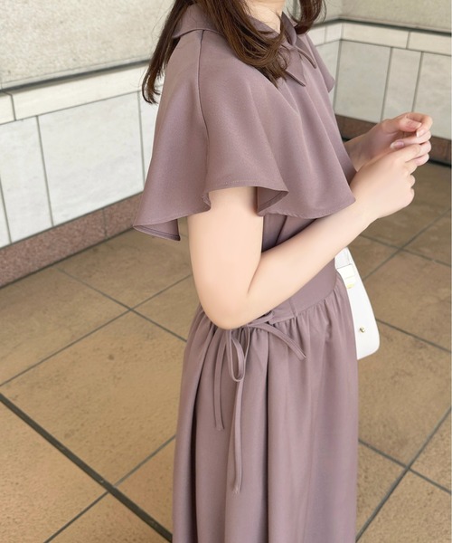 「apres jour」 半袖ワンピース X-LARGE モカ レディース_画像9