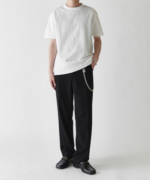 Lui's（ルイス） スラックス ダブルクロスベーシックストレートパンツ