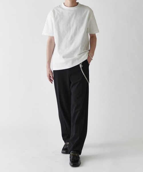 Lui's（ルイス） スラックス ダブルクロスベーシックストレートパンツ