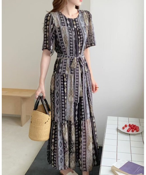 FAVORITO ワンピース 半袖 ロングワンピース : ZOZOTOWN Yahoo!店