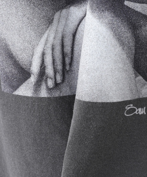 「Couture d'adam」 半袖Tシャツ 40 ブラック メンズ_画像5