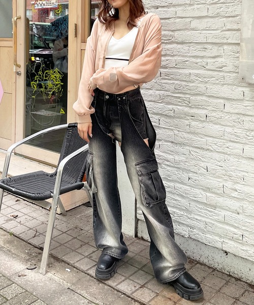 「SPIRALGIRL」 デニムパンツ SMALL ブルー レディース_画像8