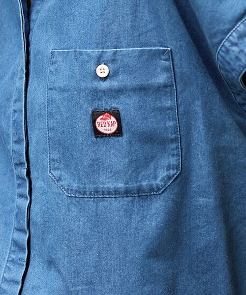 ブラウス シャツ 夏 RED KAP/レッドキャップ リヨセルデニム フレンチスリーブシャツ/デニムシャツ レディース | FREAK'S STORE | 14