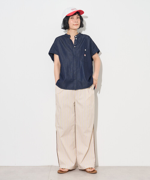 ブラウス シャツ 夏 RED KAP/レッドキャップ リヨセルデニム フレンチスリーブシャツ/デニムシャツ レディース | FREAK'S STORE | 15