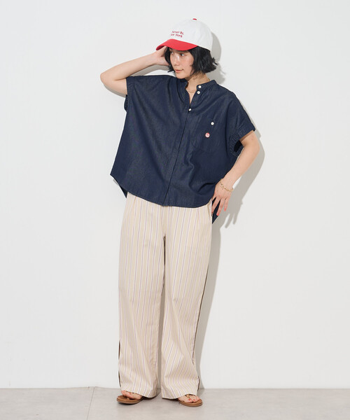 FREAK'S STORE（フリークスストア） ブラウス シャツ 夏 RED KAP