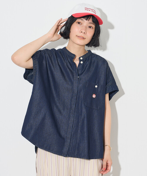 ブラウス シャツ 夏 RED KAP/レッドキャップ リヨセルデニム フレンチスリーブシャツ/デニムシャツ レディース | FREAK'S STORE | 23