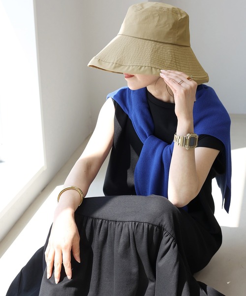 【超美品】ANTEPRIMA 日本製 UV加工軽量ワイヤー入りワイドブリムハット Aletta vita 帽子 ハット uvカット 紫外線カット レディース UV加工