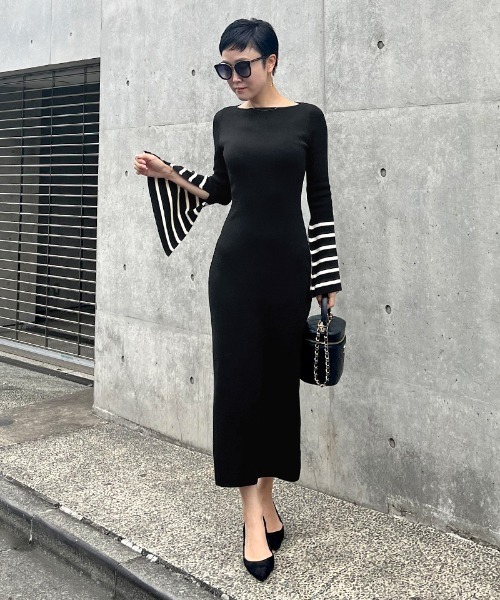 JENNE」 長袖ワンピース SMALL ブラック レディース : ZOZOTOWN Yahoo 