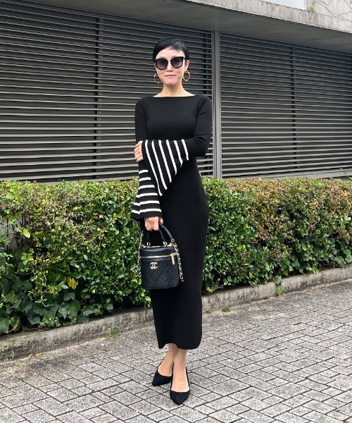 JENNE」 長袖ワンピース SMALL ブラック レディース : ZOZOTOWN Yahoo 