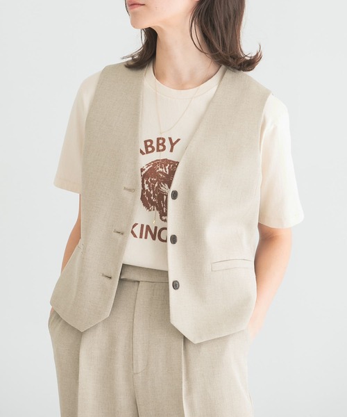 「MIXTA」 半袖Tシャツ SMALL アイボリー レディース_画像2