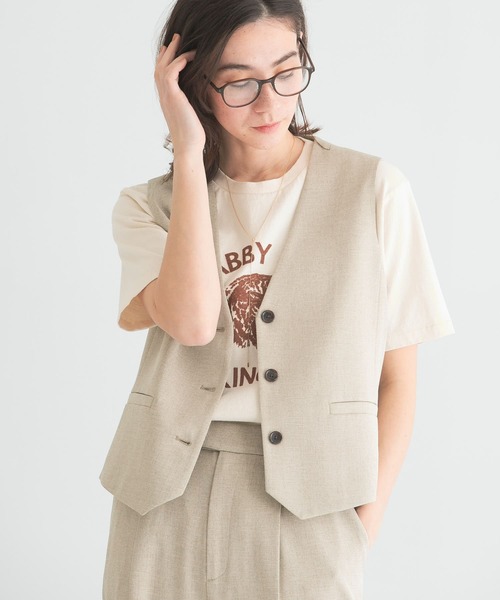 「MIXTA」 半袖Tシャツ SMALL アイボリー レディース_画像3