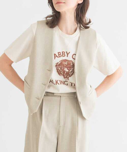 「MIXTA」 半袖Tシャツ SMALL アイボリー レディース_画像4