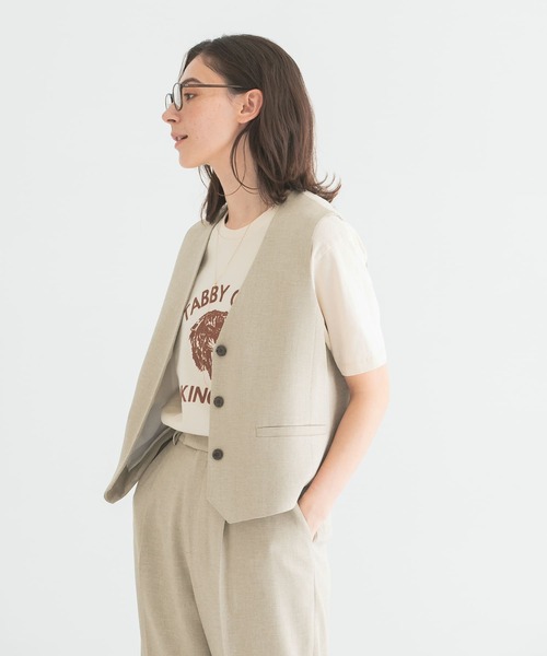 「MIXTA」 半袖Tシャツ SMALL アイボリー レディース_画像6