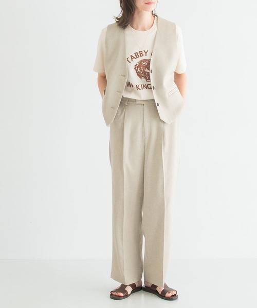 「MIXTA」 半袖Tシャツ SMALL アイボリー レディース_画像7