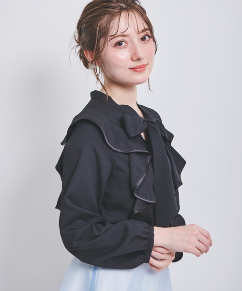 「NOELA」 長袖ブラウス フリー ブラック レディース_画像9