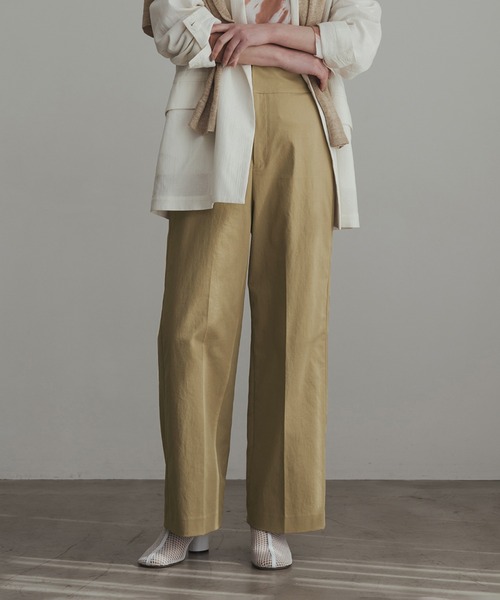 「SALON adam et rope'」 スラックス M ネイビー レディース_画像8