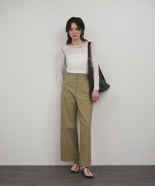 「SALON adam et rope'」 スラックス M ネイビー レディース_画像9