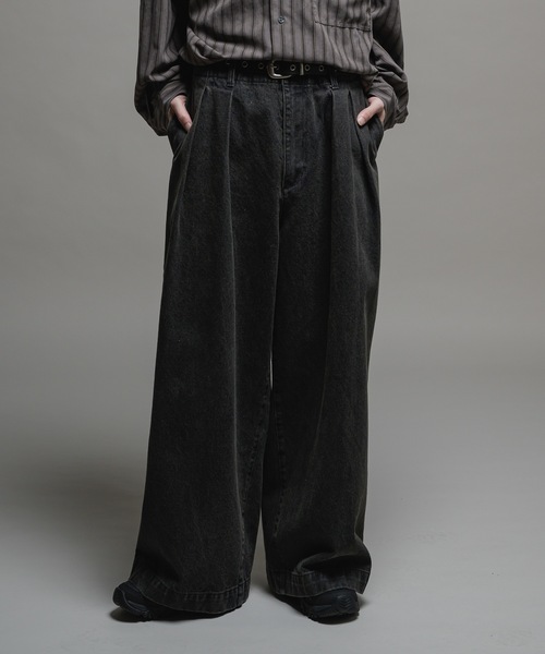 「Casper John」 デニムパンツ X-SMALL グレー メンズ_画像2