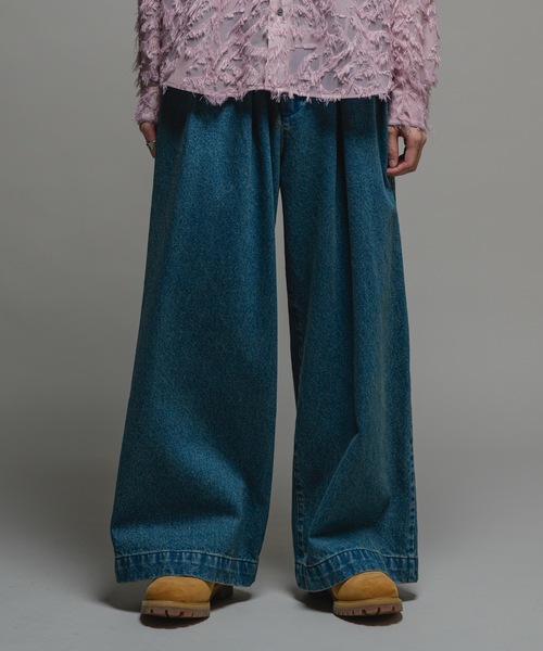 「Casper John」 デニムパンツ X-SMALL グレー メンズ_画像4